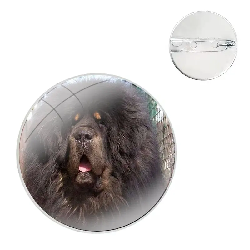 Tibetan Mastiff dog Badge Brooch Pin Accessories For Clothes Backpack Decoration gift