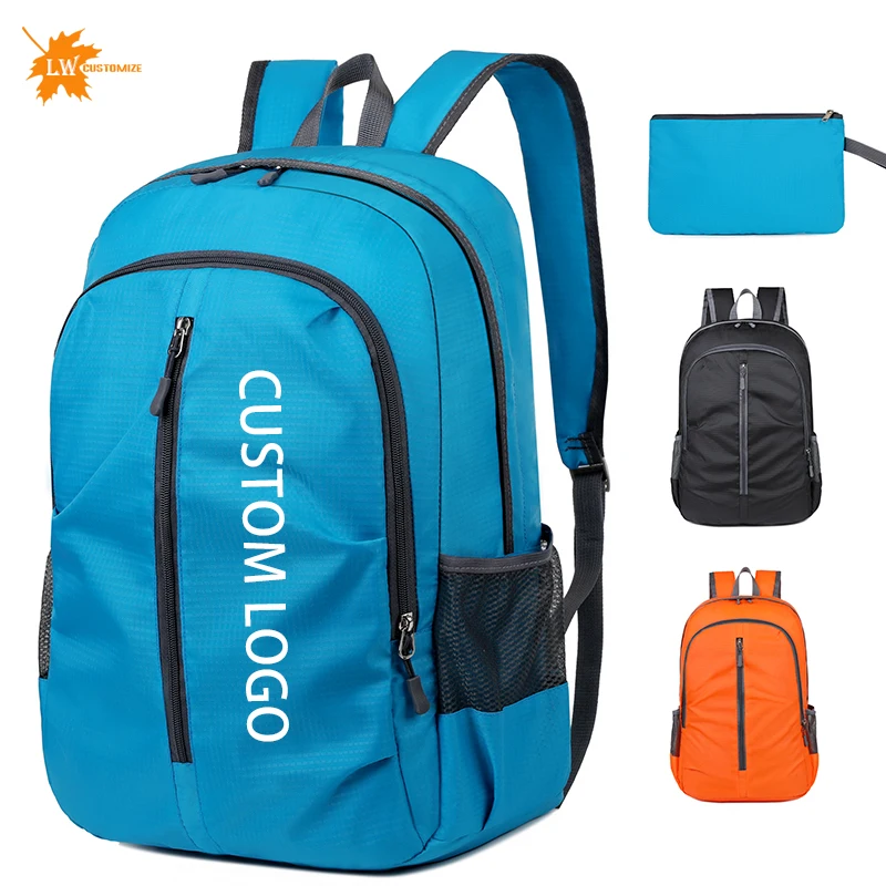 

Outdoor Travel Backpack Customized Logo Waterproof Camping Storage Backpack Folding Sports Mountaineering Bag