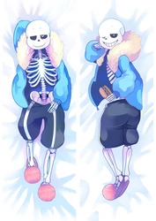 Funda de almohada de juego Undertale Cosplay Anime esqueleto niño Otaku abrazando el cuerpo, ropa de cama, 50x180cm