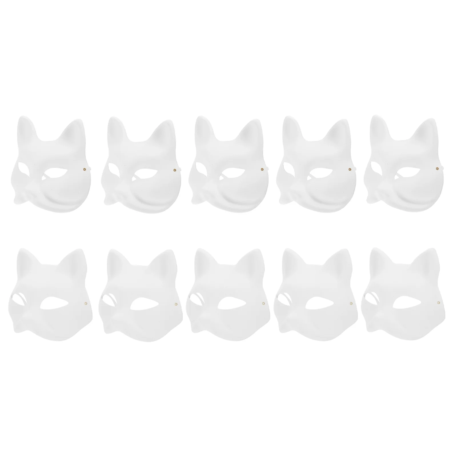 Blank Diy Party Durable Halloween Cosplay Accessories Hand Painted Face Mask Paper Face Mask DIY Paper Mask