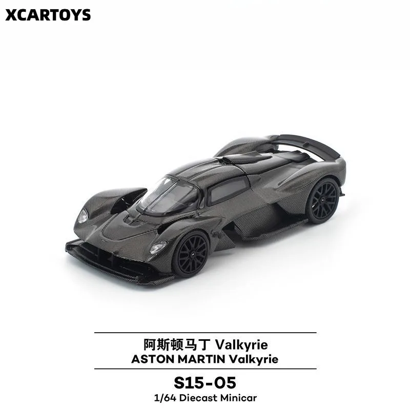 Xcartoys POPRACE 1/64 Aston Martin Valkyrie Racing Alloy Diecast Model Miniature Display Ornament For Adult Collection