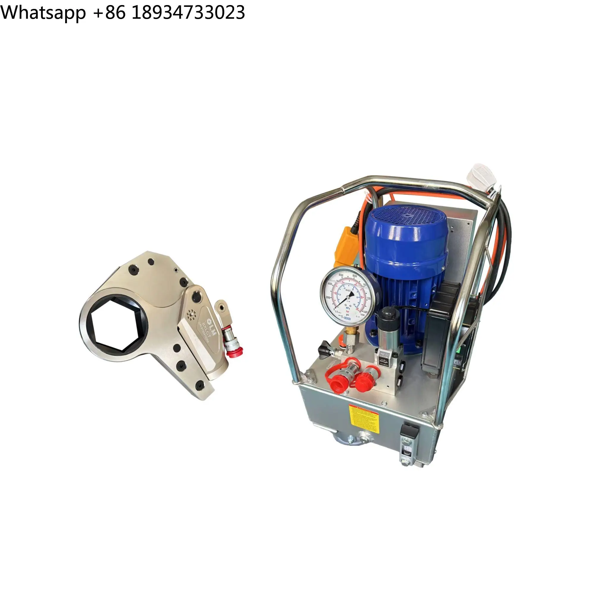 XLCT 10000psi Hydraulic Limited Space Steel Low Profile Hollow  Hydraulic Torque Wrench