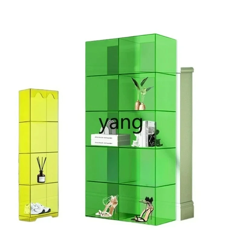 LTT acrylic clothing store shoe bag display rack living room figure storage model transparent cabinet