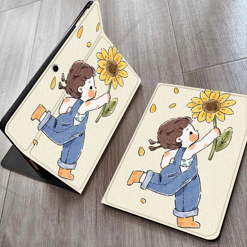 

Person Flower Pattern Case For OPPO Realme Pad Air X 10.36 11 Inch Tablet