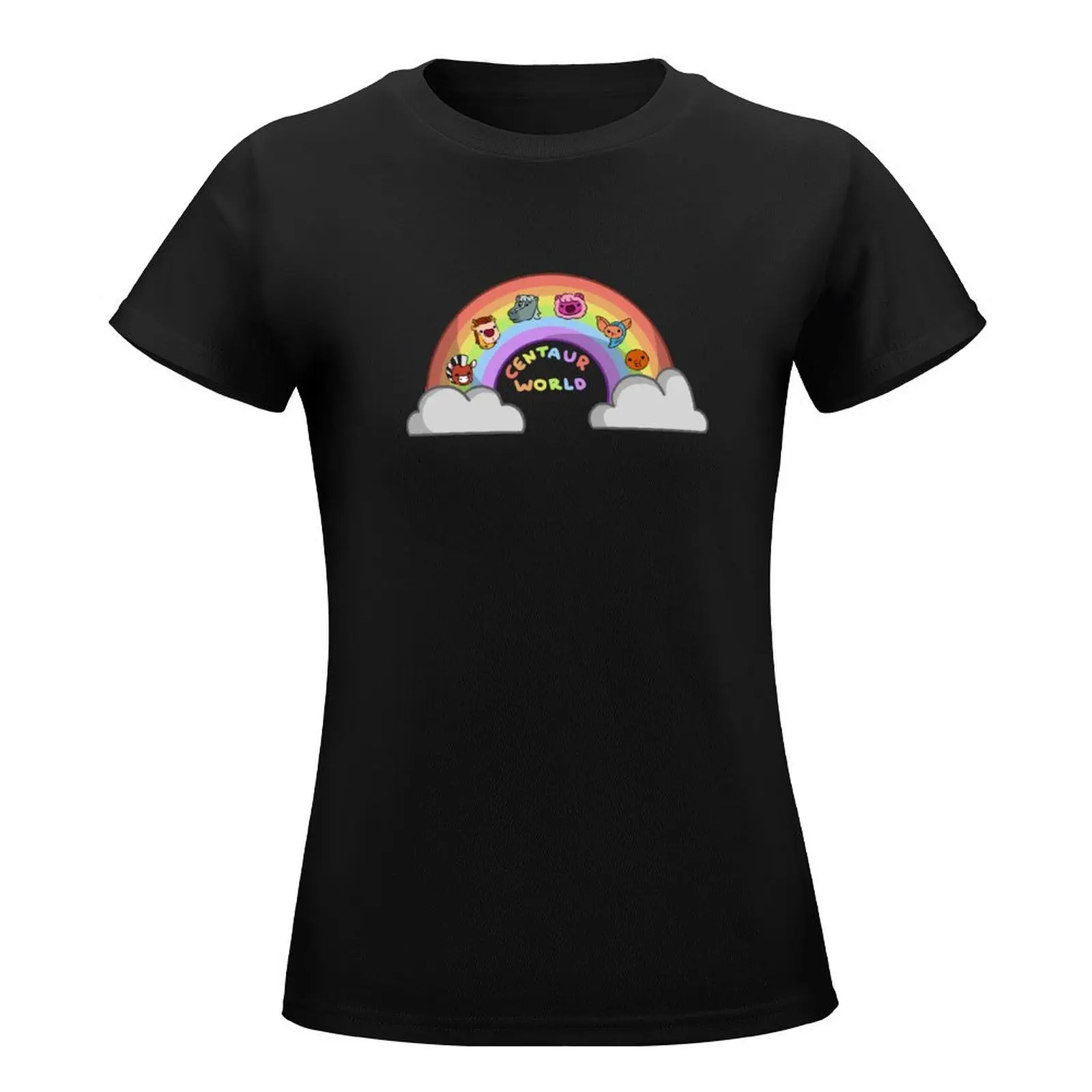 Centaurworld Rainbow T-Shirt tees tops graphics tops for Women