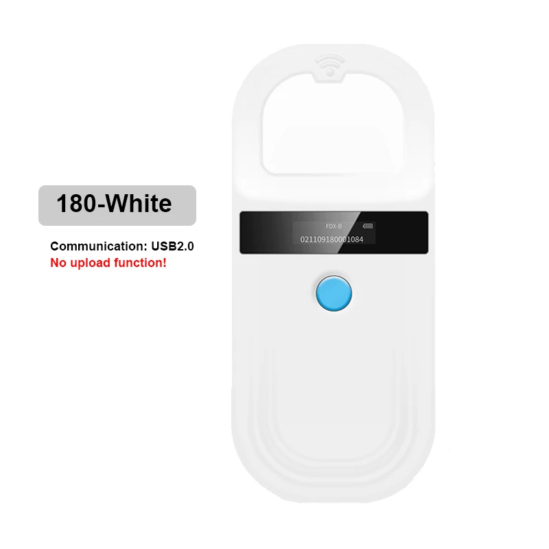 134,2 KHz RFID Dierenlezer 15 Cijfers 125 KHz Huisdier ID Scanner EMID FDX-B ISO 11784/85 Microchip Tag Registratie voor Koe Vis Hond - afbeelding 1