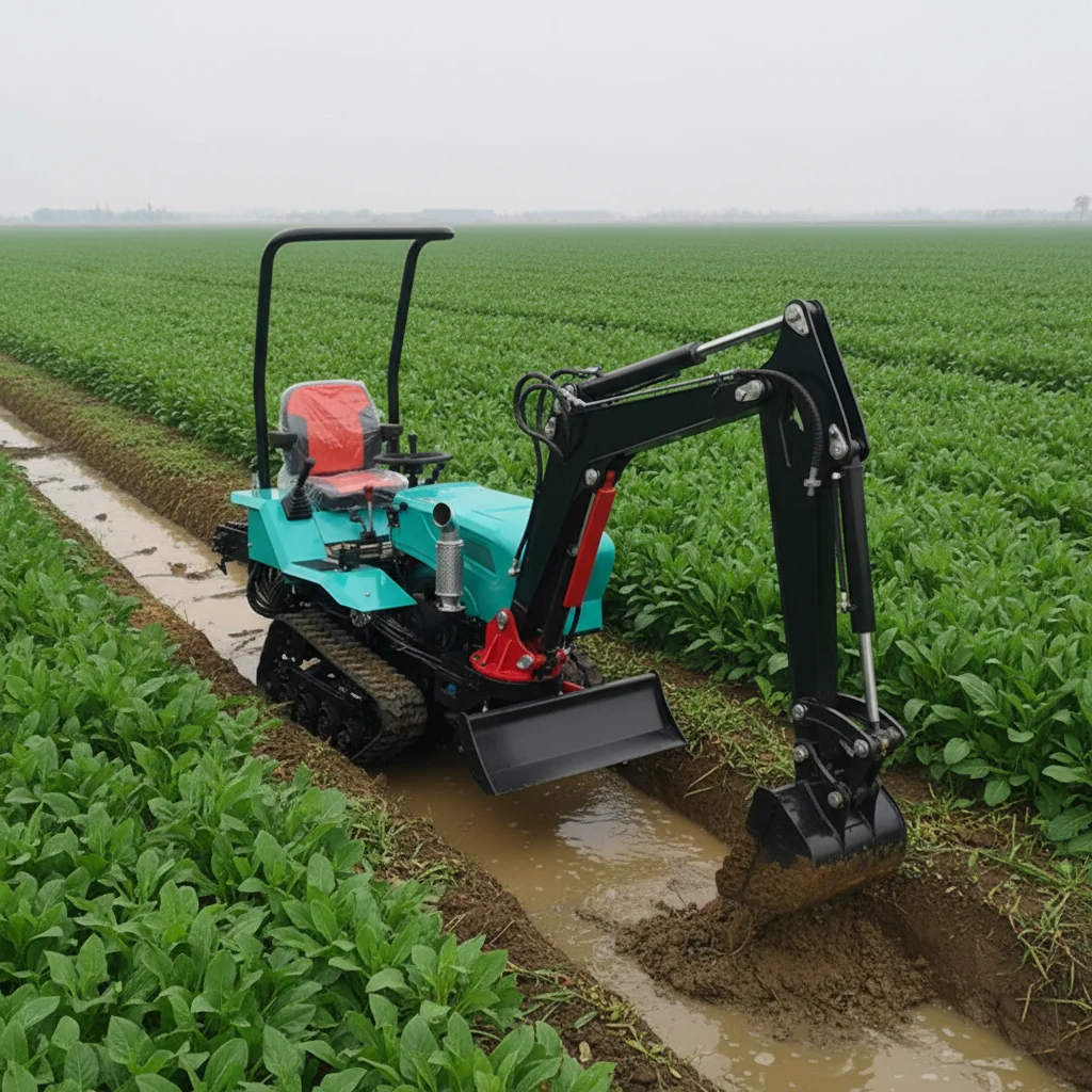 New Hot Sale 120HP Crawler Tractor For Sale Hydraulic Multi-Purpose With Excavation Rotary Tiller Kit