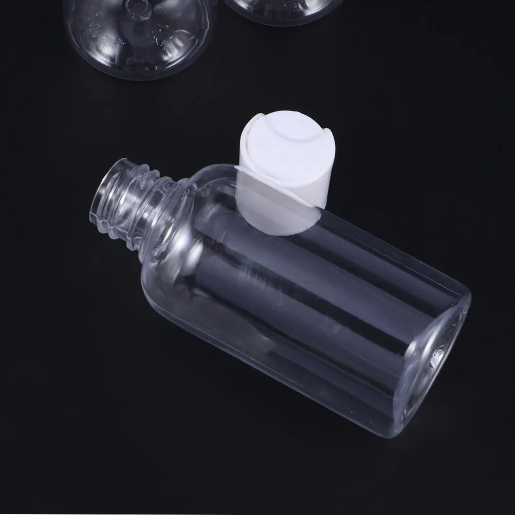 10Pcs Travel Bottle Press Cap Refillable Storage Container Perfect for Shampoo Lotion Face Wash Body Cream Organizer