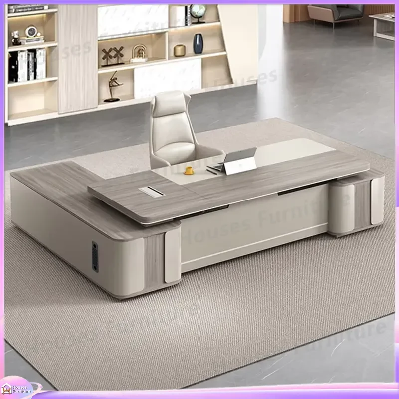 Luxury Executive Office Desk Modern CEO Manager Table High End Boss Workstation Durable Professional Business Furniture for