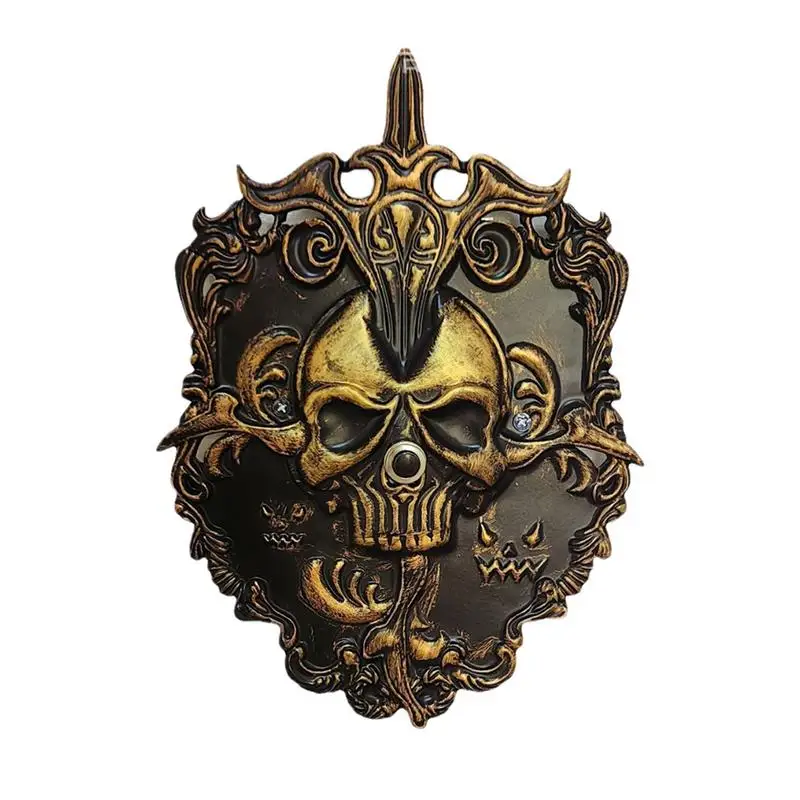 Skull Halloween Doorbell  Spooky Animated Halloween Decoration Skull Design Scary Halloween Skeleton Doorbell For Porch Doorways