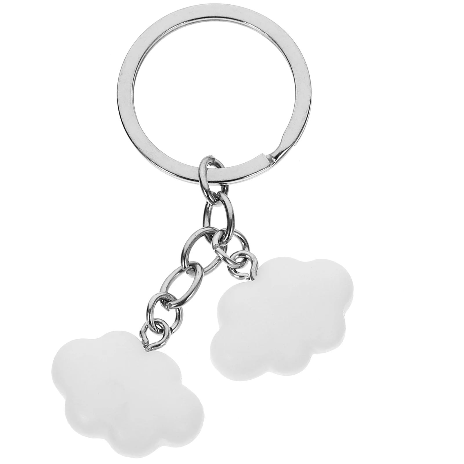 

Cloud Keychain Metal Bag Pendant Wallet Ornament Cartoon Cloud Shape Keychains For Women Lightweight Travel Decorative Purse