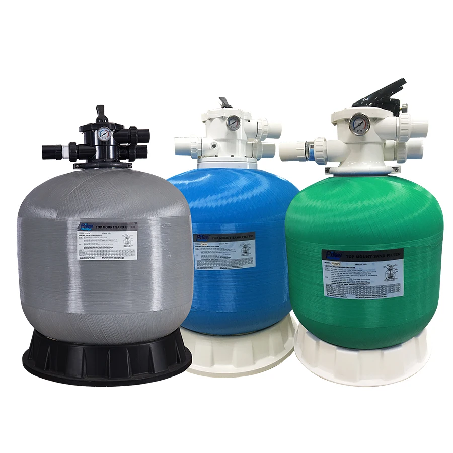 PIKES Fiberglass Pool Sand Filter water filtration system for Swimming pool