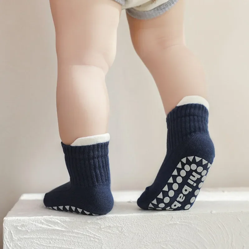 3Pairs/lot Children's Socks For Girls Boys Spring Autumn Baby Girl Boy Toddler Short Floor Home Sock Anti-slip 0-5Y Kids Socks