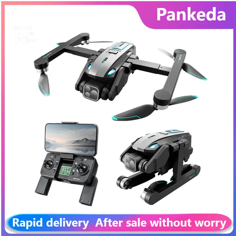 

S188 RC Drone 4K GPS Triple Camera HD FPV Aerial Photography WIFI 5G Optical Localization Four-way Obstacle Avoidance Gifts Toys