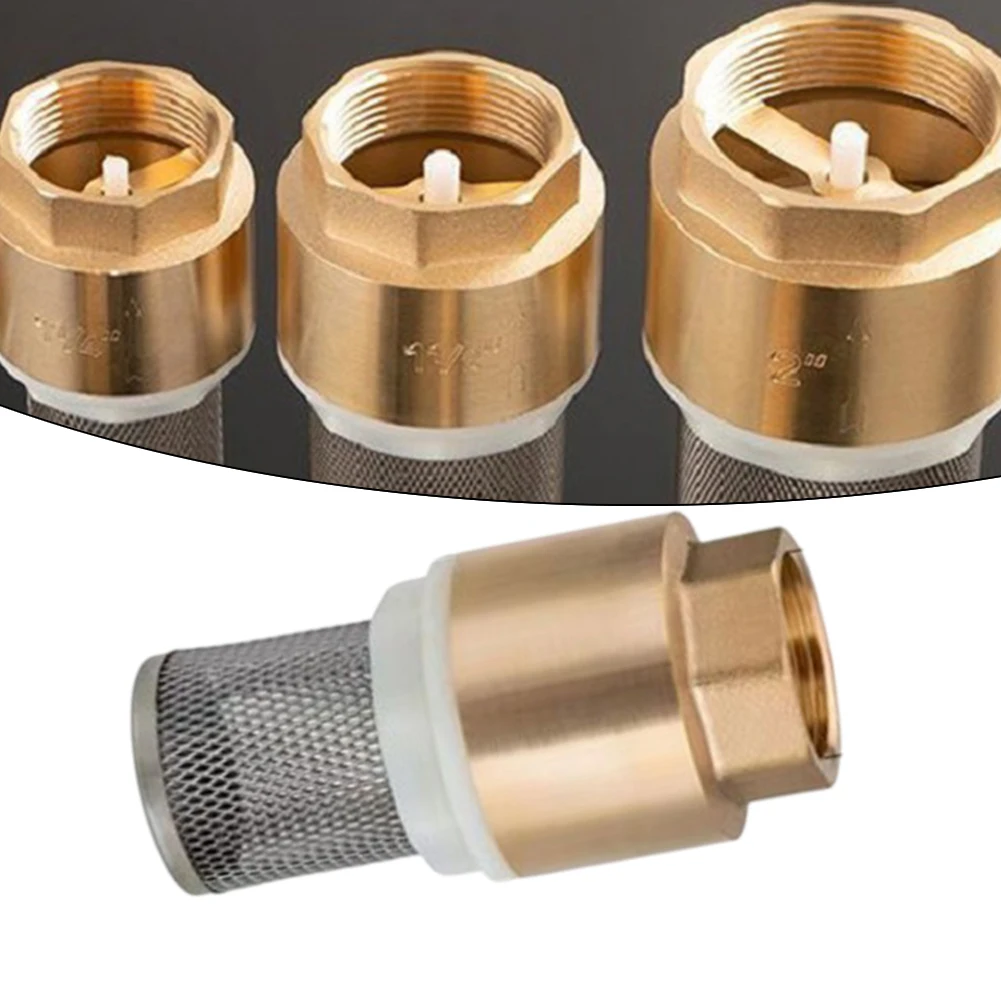 

Brass DN15 -25 Foot Valve Internal Thread Bottom Valve Copper Water Pump Inlet Pipe With Filter Screen Vertical Check Valves