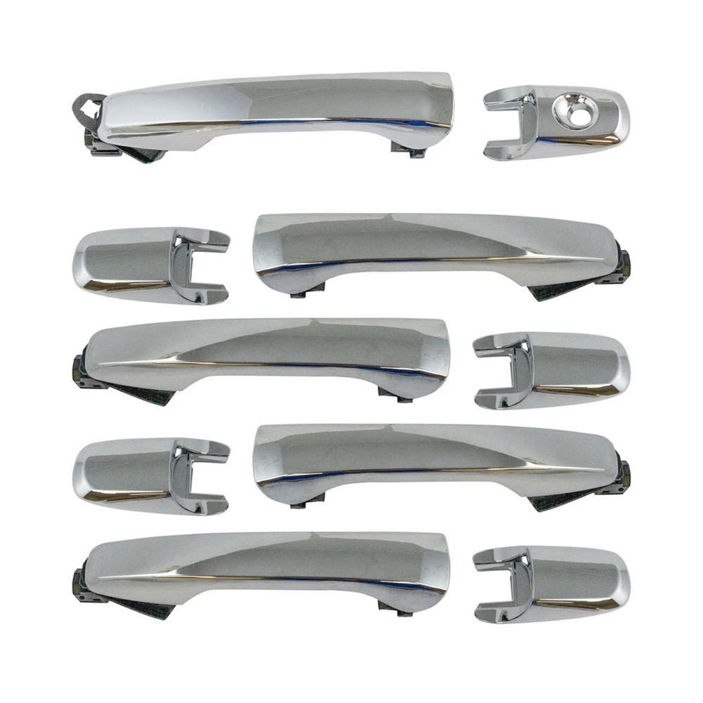 

Front & Rear Exterior Outside Door Handle Kit Set Chrome for Ford Explorer Edge 2011-2014 BB5Z7822404BA