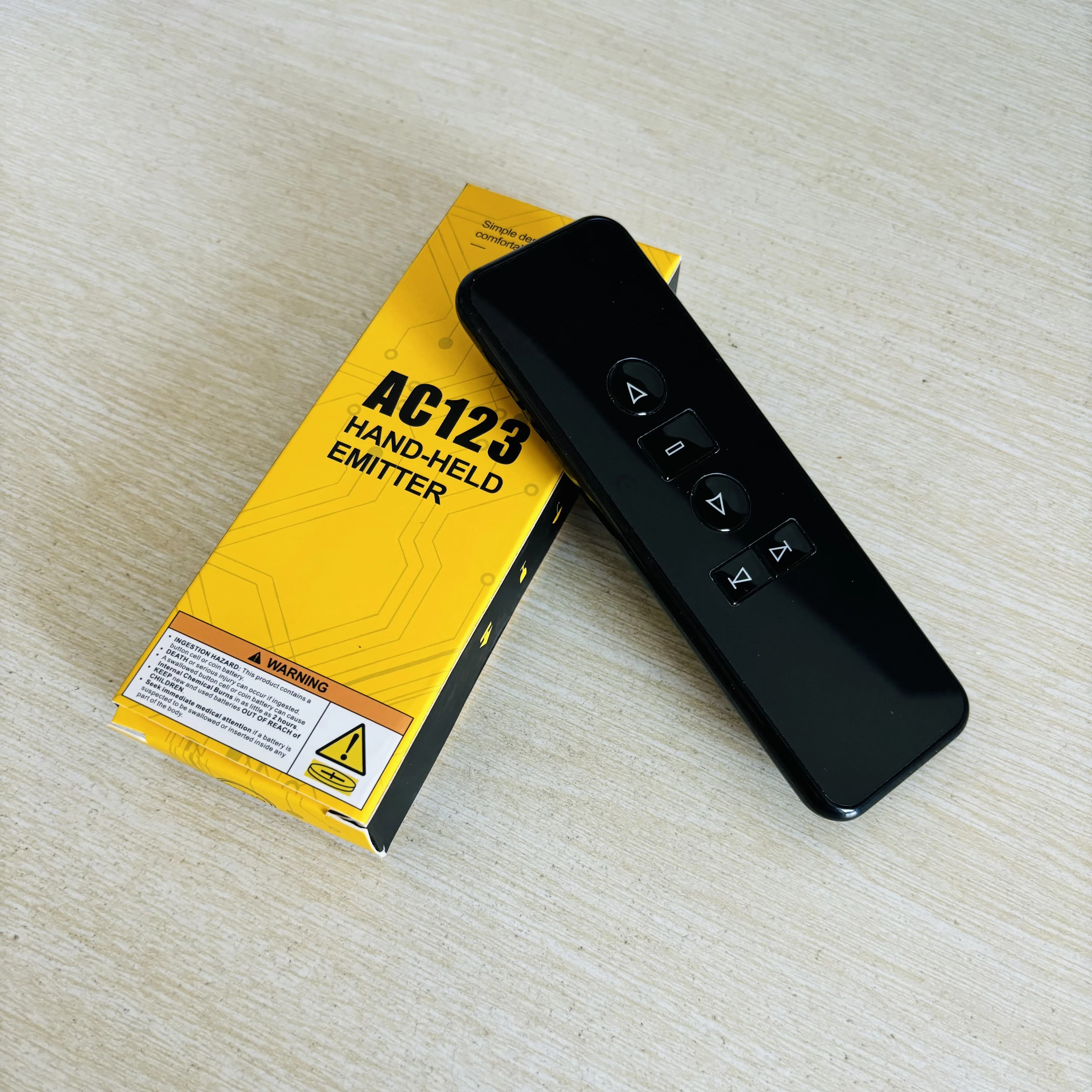 

Original New A-OK RF433 Remote Controller AC123-06 for AOK RF433 Curtain Motor /Tubular Motor,Wireless Remote Control Black