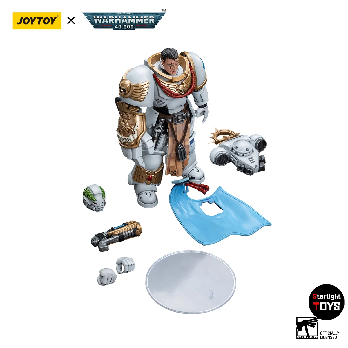 

【24 Hours Delivery】JOYTOY Warhammer 40K Space Marines White Consuls Captain Messinius