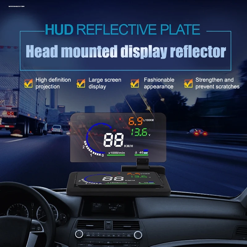 Car HUD Reflective Film High Clarity Head Up Display System Film Windshield Screen Transparent Display Sticker Car Accessories