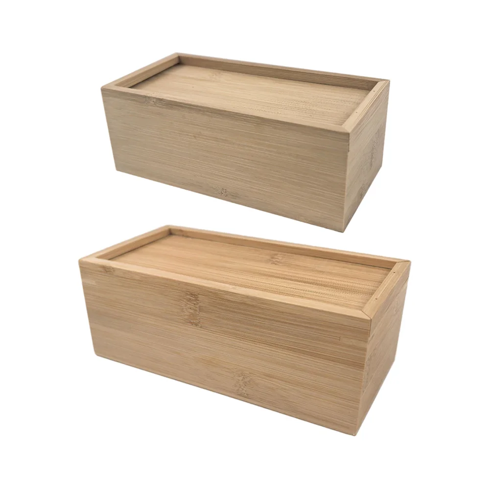 Wooden Storage Box Pull-out Box Storage Box With Cover Sliding Box Cosmetics Sundries Storage Box Wood Jewelry Organizer Case