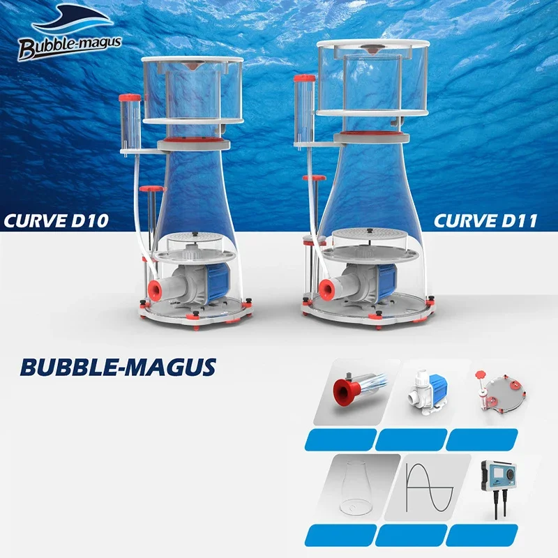 

Quality Product Bubble Magus D10 D11 Indoor Aquarium Protein Skimmer Sump Pump DC Saltwater Coral Reef Marine