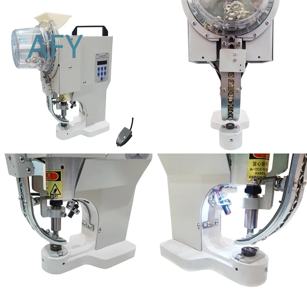 Automatic Electric Two-Head Eyelet Machine for Curtains and Fabrics | Double Head Manual Eyelet Making Tool for DIY Home
