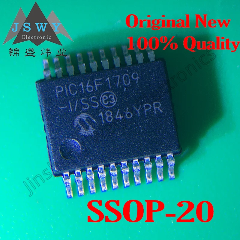 

(2/10pcs) PIC16F1709-I/SS SSOP-20 PIC16F1709/8-bit Microcontroller Chip/New Original Stock Electronics