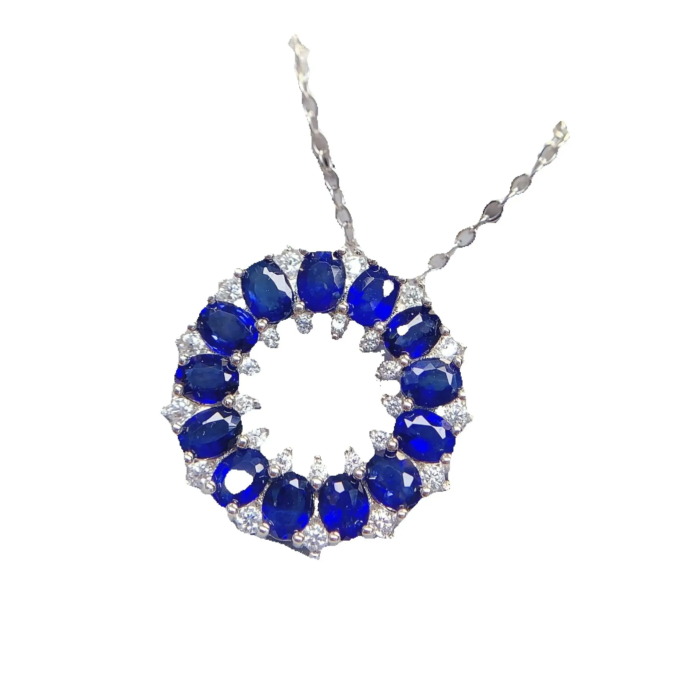 

Кулон SHILOVEM из стерлингового серебра 925 пробы с натуральным сапфиром, новый подарок на день рождения или Рождество, модный оптовый товар для женщин, 3*4 мм, lz030482agl