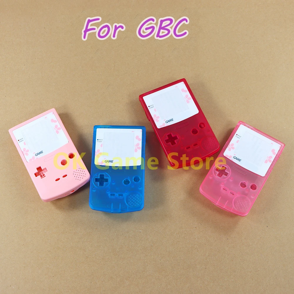 

15Sets Sakura Full Shell Case For GBC with button Screw Sticker Rubber Pad For Nintendo GBC Game Console Case Replacement