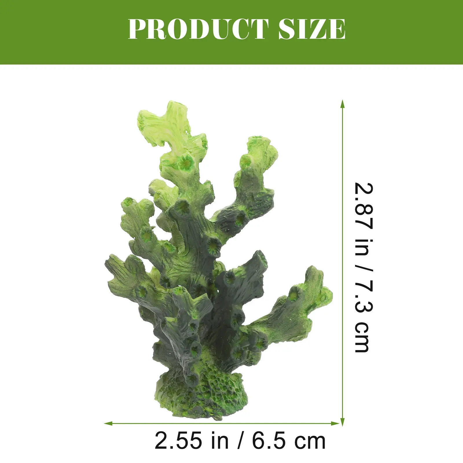 2pcs Realistic Resin Coral Aquarium Ornament for Fish Tank, Desktop, Living Room, Office, Car & Tabletop Decor