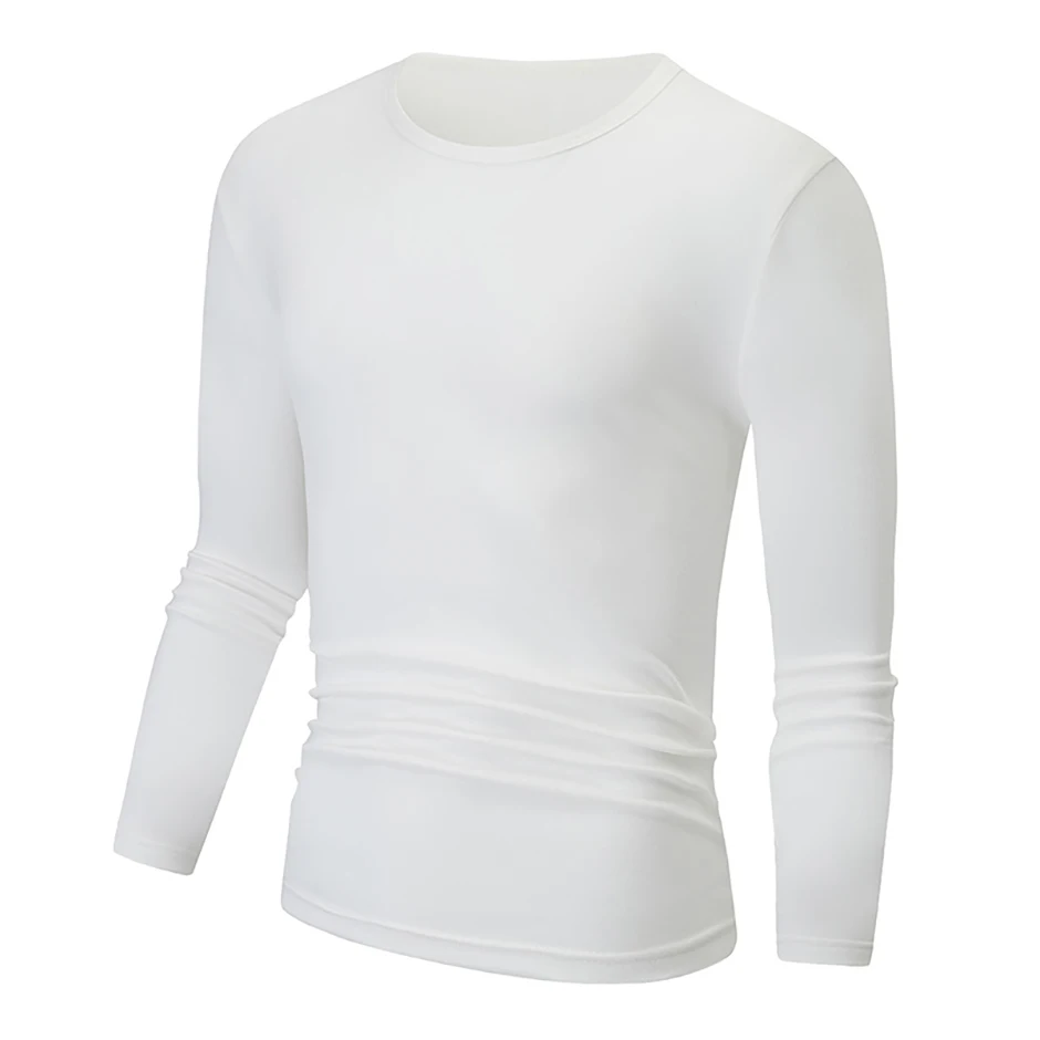 1/2/4-teiliges Set aus lässigen warmen Unterwäsche-Set für Herren und Teenager im Herbst/Winter, bequemes Sport-Langarmshirt mit dicker Basis – Detail 18