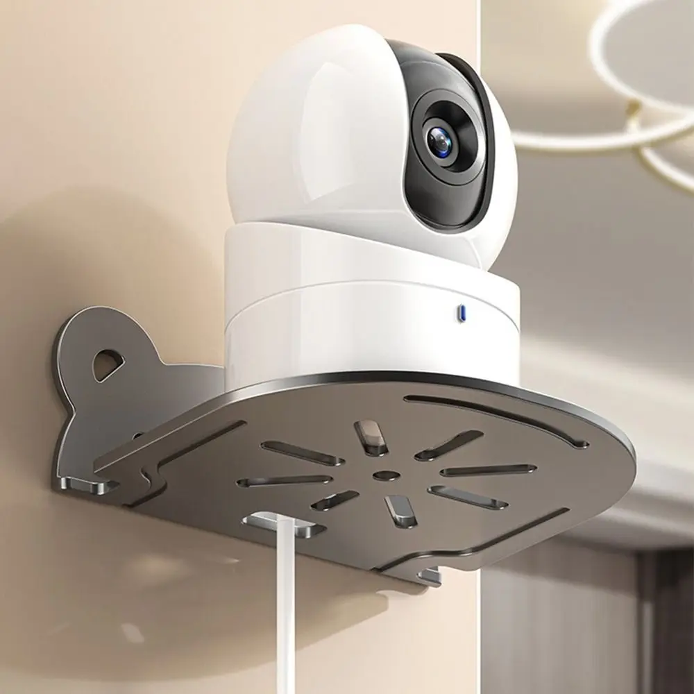 Supporto per telecamera montata a parete Supporto per mini router autoadesivo Scaffale per montaggio di sorveglianza salvaspazio