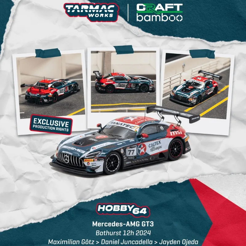 Pre-Order TW 1:64 Scale GT3 Racing Car 2024 Bathurst 12h  Exquisite Diecast Hobby Collectible Display Model