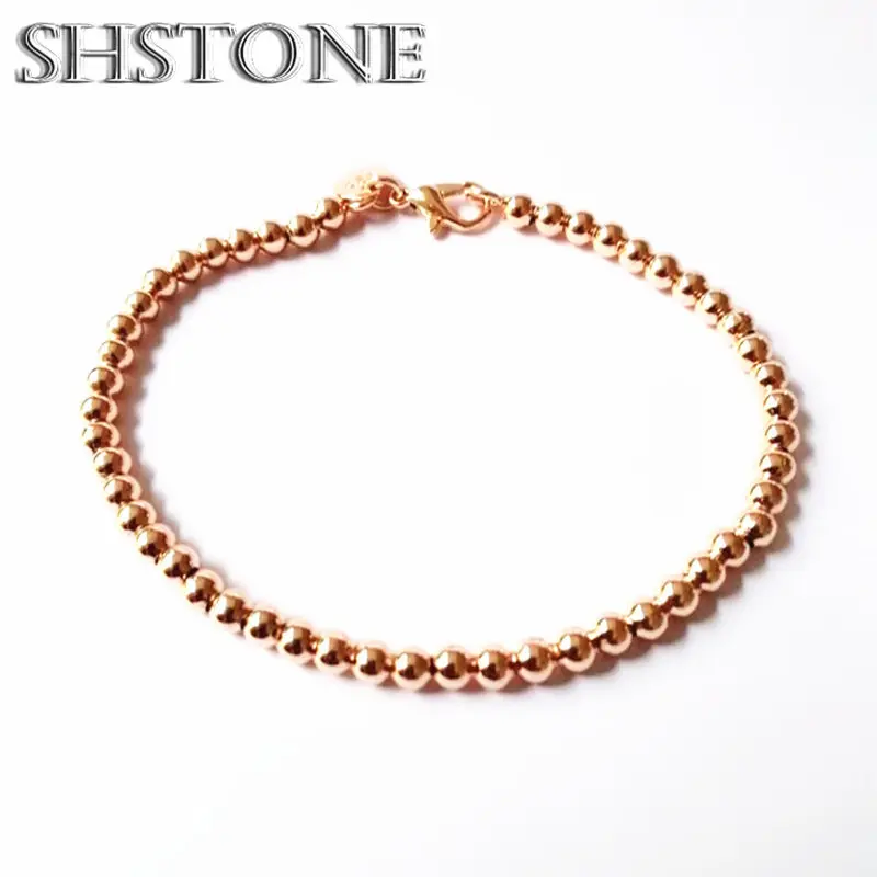925 Sterling Silver 4MM Beads Chain Bracelet - usage example