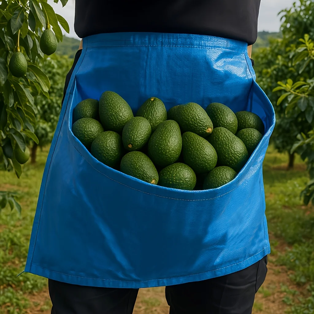 Bolsa para recoger frutas de jardín y bolsa para recolectar hongos con cinturón, delantal de cosecha para huertos al aire libre, recolección de verduras
