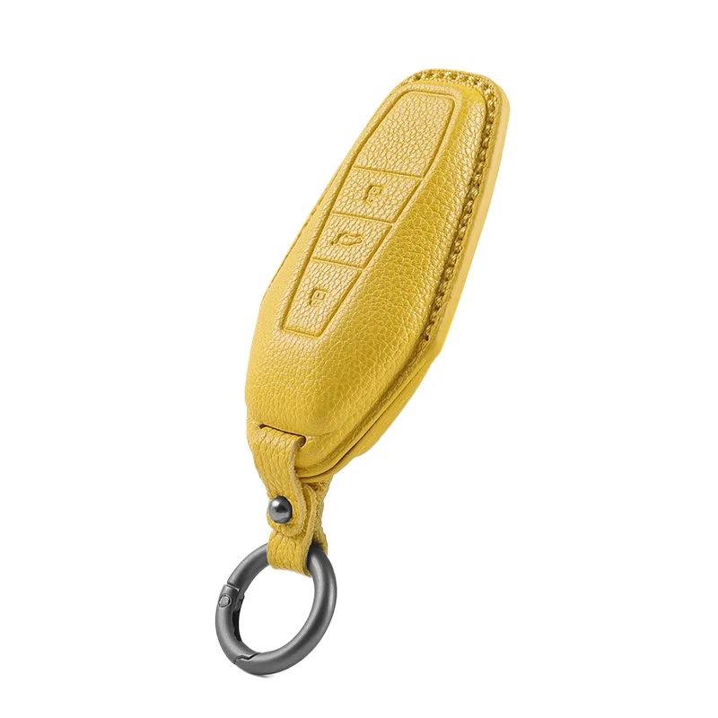 

Premium Sheep Leather Key Cover Case for Chery Fengyun X3 / X3 Plus / X3L / ICAR 03 / 03T (2024) - Protective Key Fob Shell
