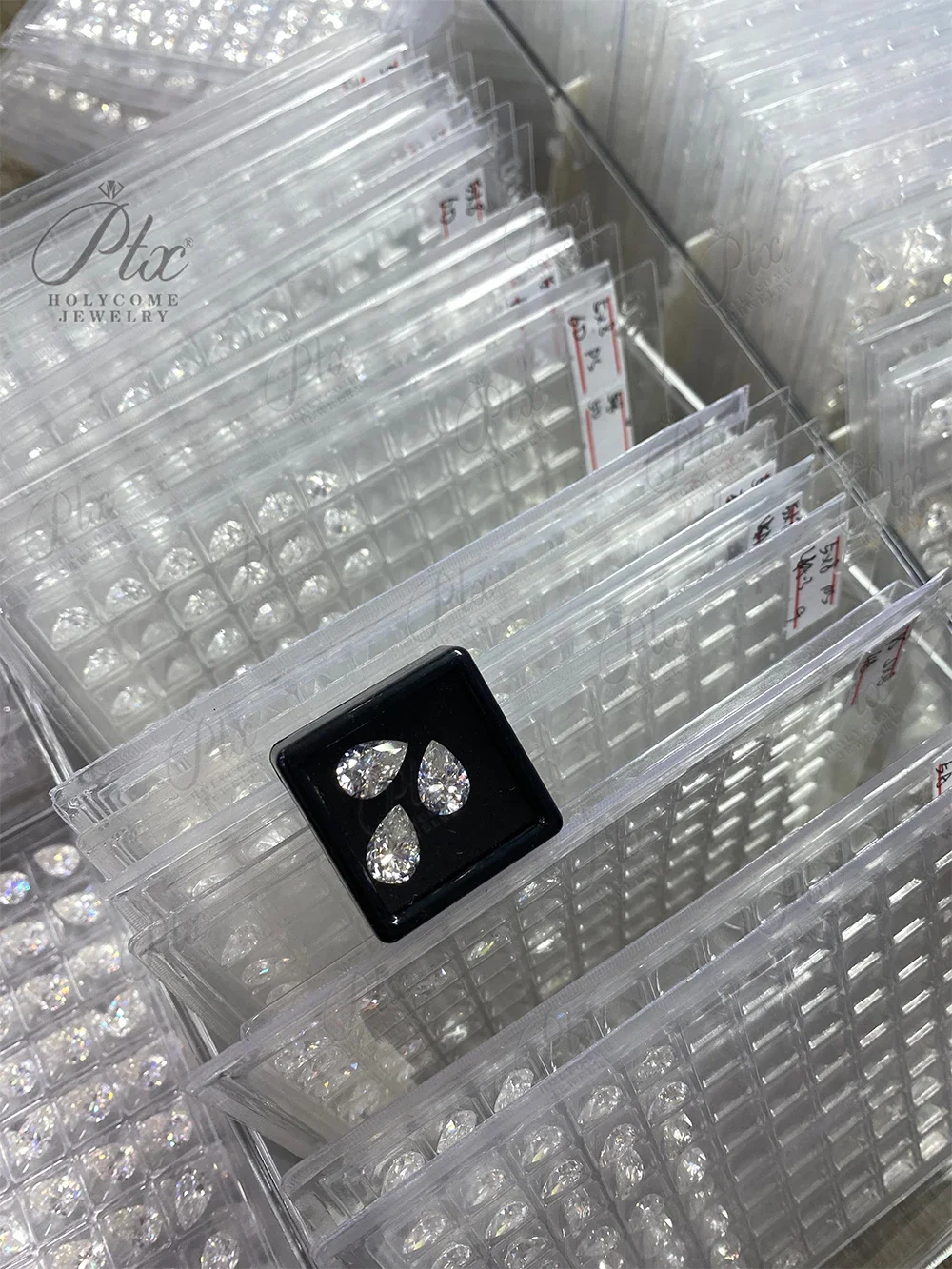 Moissanite Diamond VVS1 With GRA Pear D White Factory Wholesale Price Fine Lab-Grown Gemstones Rings&Watch&Necklace Charms Beads