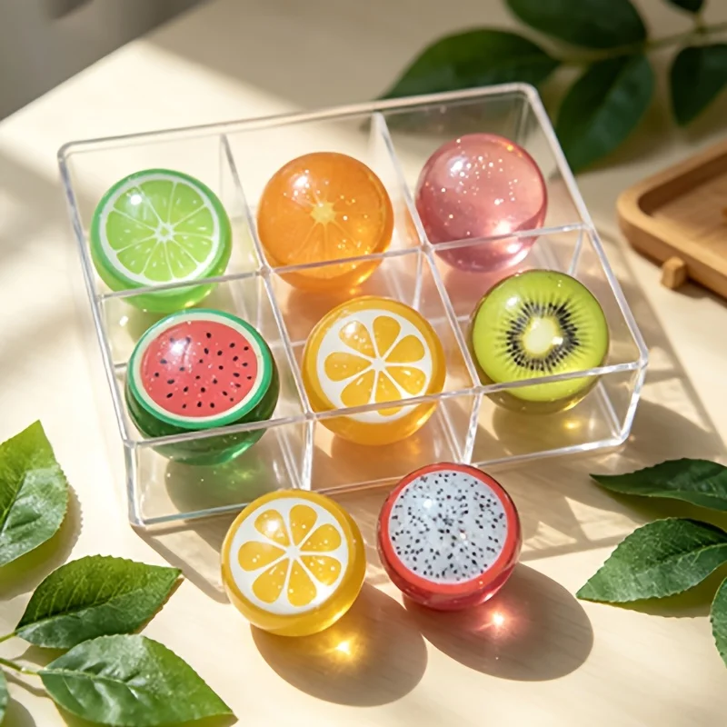 

6 styles of fruit elastic balls, random styles, exquisite and compact pocket games. Simulated fruit interior toy. A small toy that is irresistible, a recreational toy for boredom. Halloween God's Birthday Gift, the preferred birthday gift.