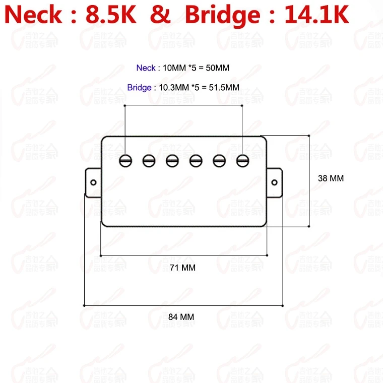 【Made in Korea】Clearance Sale 1 Set BHC  Electric Guitar Alnico Humbucker Pickups