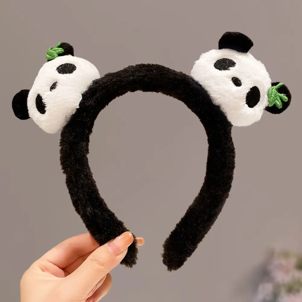 Fascia per capelli Panda in stile cinese Fasce per capelli carine Fascia per capelli per cartoni animati Accessori per capelli Copricapo Cerchietto per capelli per bambola di peluche Fotografia