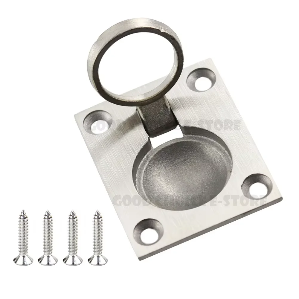 304 Stainless Steel,Recessed Lifting Lashing Eyes Eyelet Flush Ring Pull Handle for Hatch Cover Floor Lifting Cover,Cellar Door