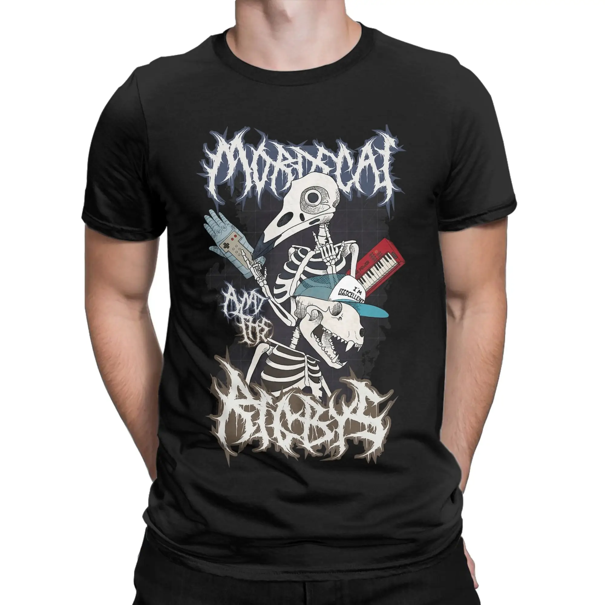 Mordecai and the Rigbys Band T-Shirt Men Women Regulars Show  Casual Pure Cotton Tees Crew Neck Short Sleeve T Shirt