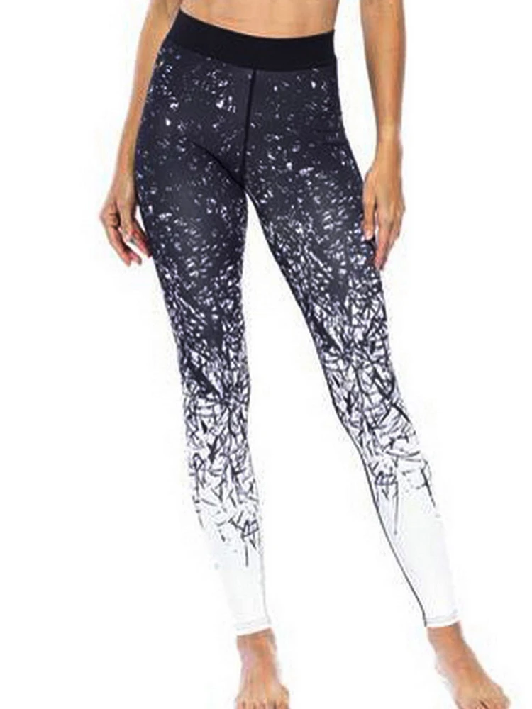 Mallas deportivas de Fitness para mujer, pantalones de Yoga de cintura alta, con estampado Digital, para gimnasio, correr, Sexy