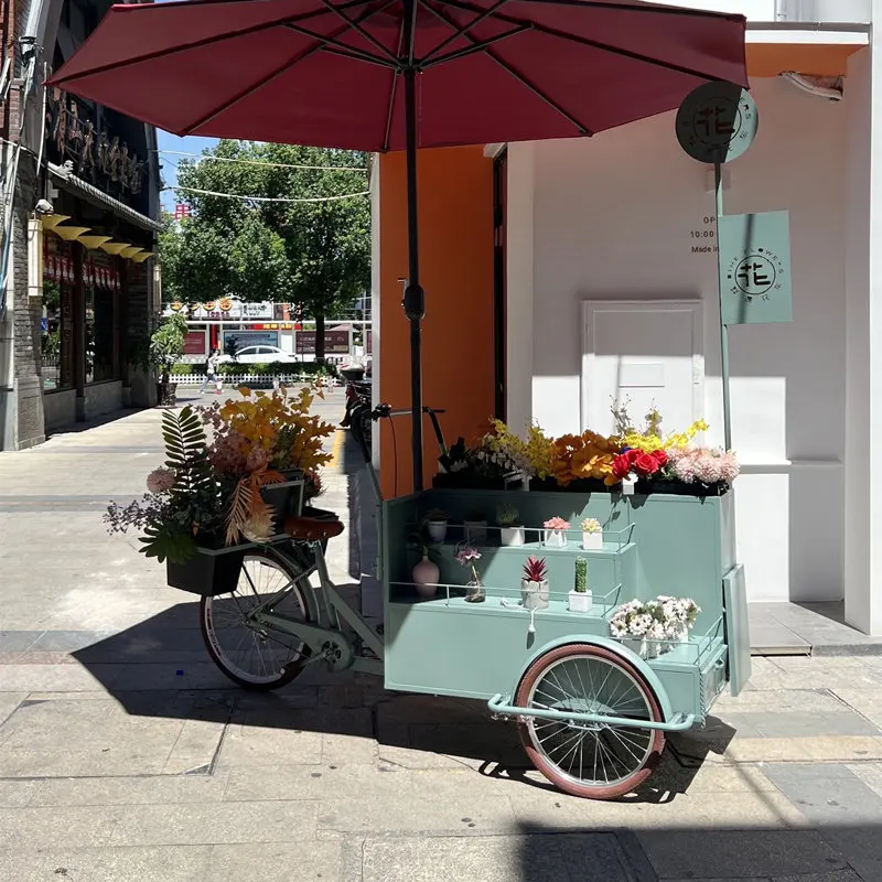 Snack mobile stall car, night market display rack, flower car, promotional car