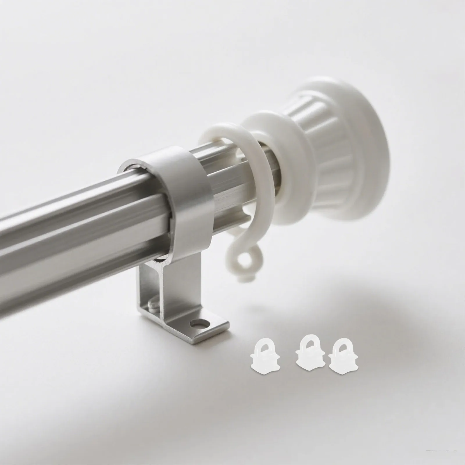 200 قطعة ستارة بلاستيكية بيضاء العدائين لستائر التعتيم الستائر الشريحة المسار بكرة السنانير استبدال اكسسوارات الديكور المنزل