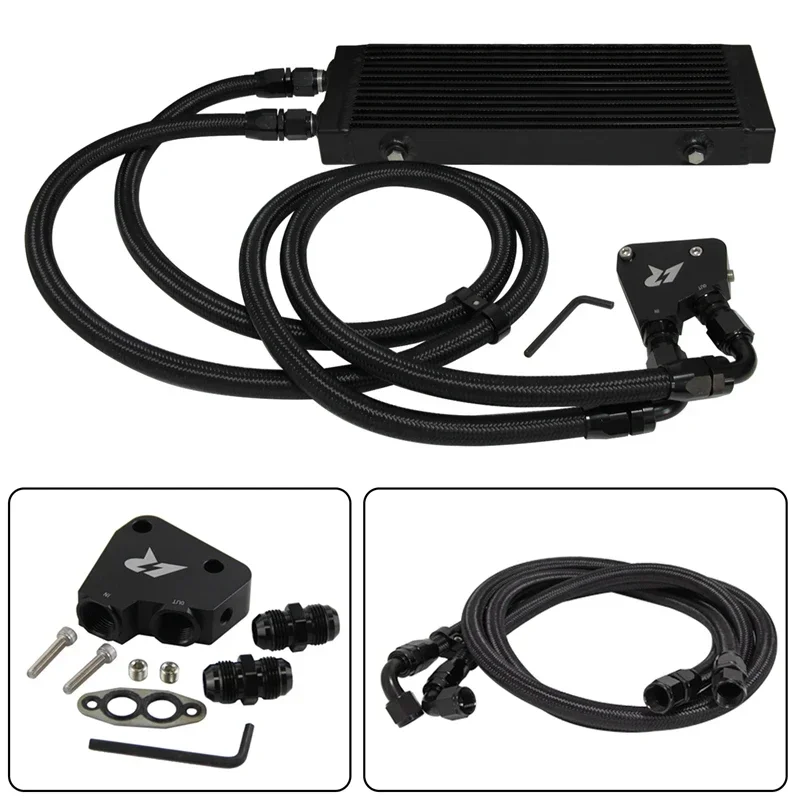 Oil Cooler Kit Small/Medium/Large Size Dual Pass Bar & Plate Fits for Corvette C5 C6 C7 LS1 LS2 LS3 LS6 LS7 LS9