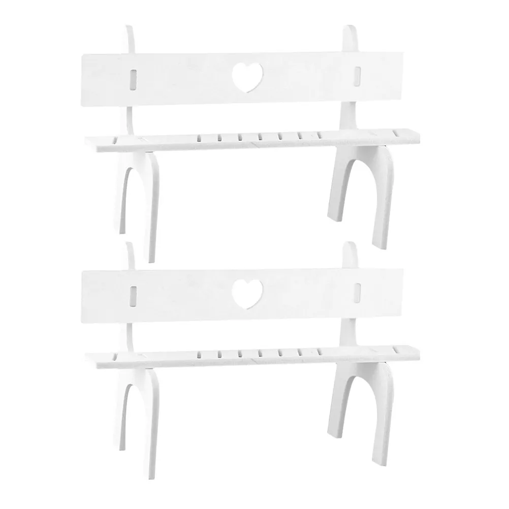 

2 комплекта маленьких деревянных табуретов для подвешивания, белые, минималистичный дизайн, сборка своими руками, декор для дома и комнаты