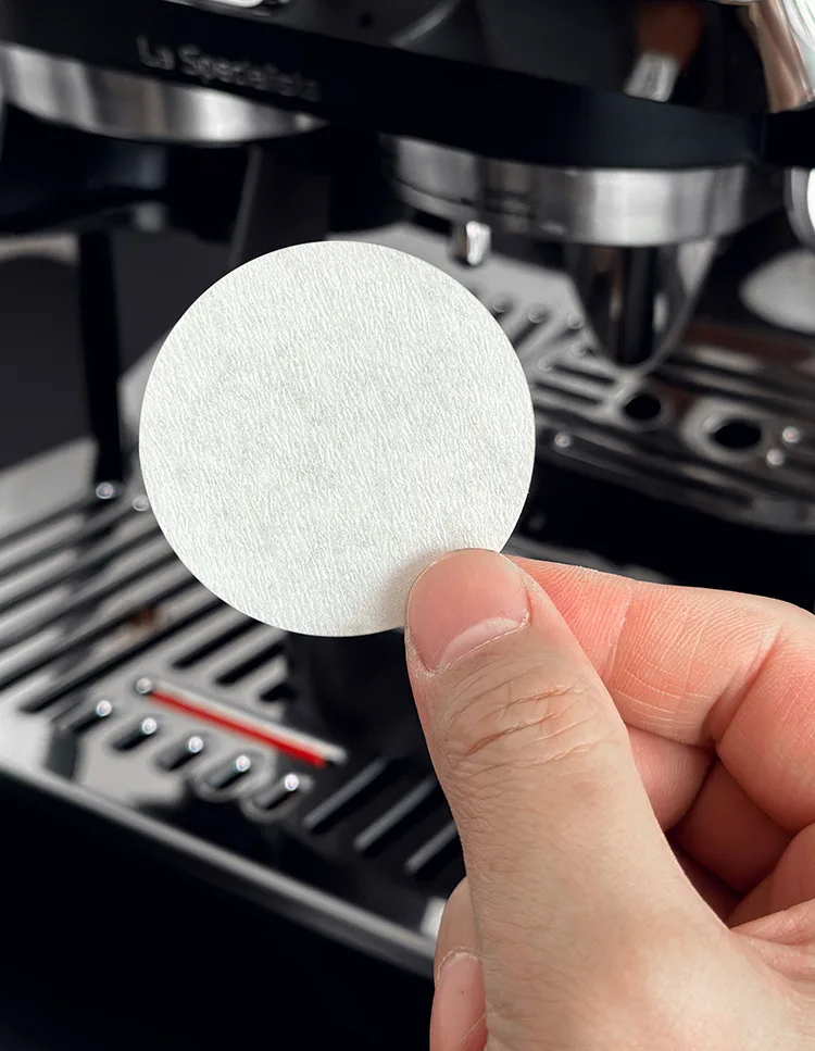 51/58mm Italian Coffee Machine Circular Mocha Pot Filter Paper Filter Plate Holder Paper Filter  Coffee Utensils