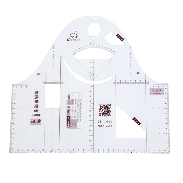 1:1 Fashion Cloth Design Ruler Crop Mold Teaching Apparel Drawing Template Garment Prototype Ruler