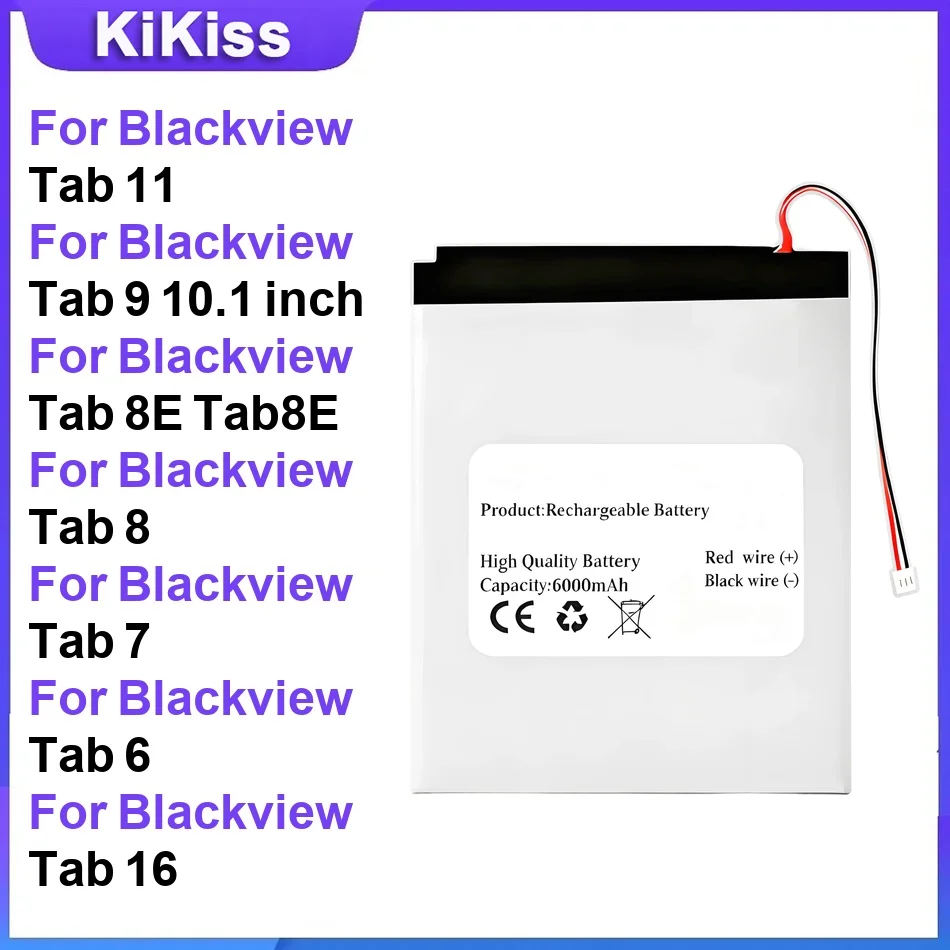 

Аккумулятор для Blackview Tab 11 9 10.1 дюймов 8E Tab8E Tab 8/7/6/16 — лучшая замена